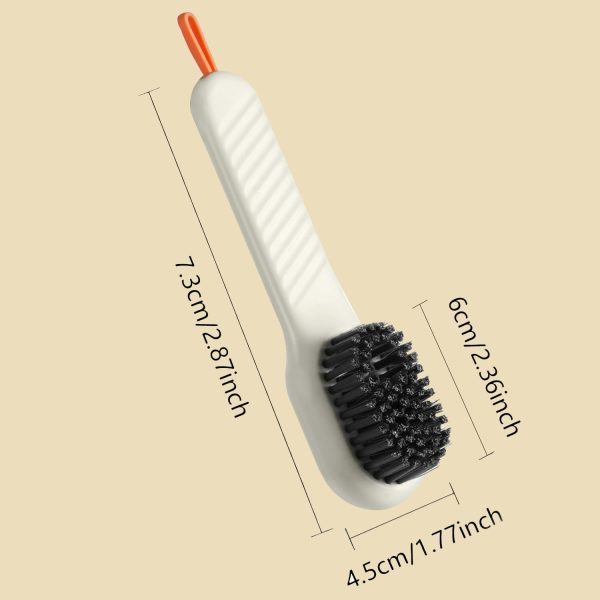 Hygienzz Multifunctional Soft Bristles Soap Dispensing Shoe Scrub Brush with Liquid Dispenser (Pack 1) - Image 2