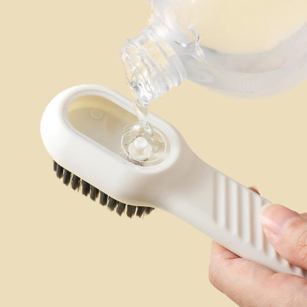Hygienzz Multifunctional Soft Bristles Soap Dispensing Shoe Scrub Brush with Liquid Dispenser (Pack 1) - Image 3
