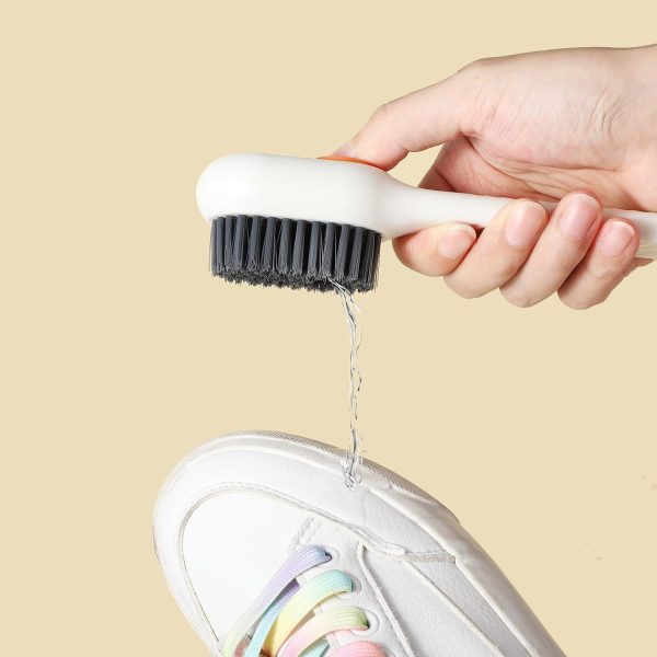 Hygienzz Multifunctional Soft Bristles Soap Dispensing Shoe Scrub Brush with Liquid Dispenser (Pack 1) - Image 4
